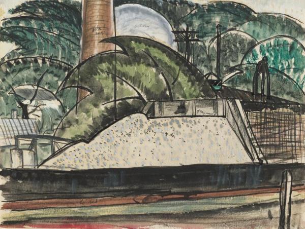 Power House Dock by Arthur Dove