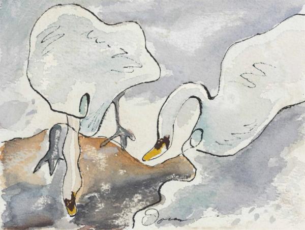 Swans by Arthur Dove
