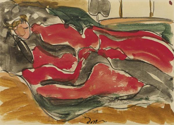 Woman Asleep by Arthur Dove