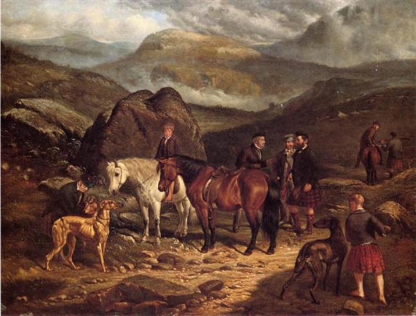 Hunting On The Scottish Highlands by Arthur Fitzwilliam Tait