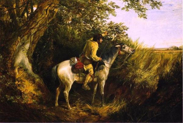Trapper Looking Out by Arthur Fitzwilliam Tait
