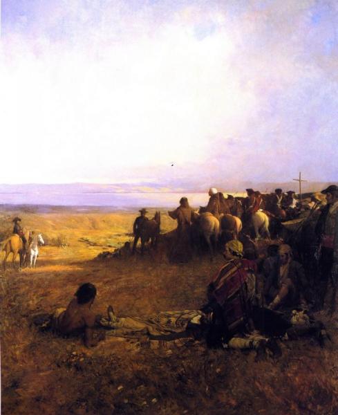 Discovery Of San Francisco Bay by Arthur Frank Mathews Oil Painting Reproductions