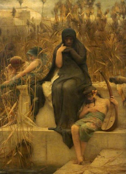 By The Waters Of Babylon by Arthur Hacker Oil Painting Reproductions
