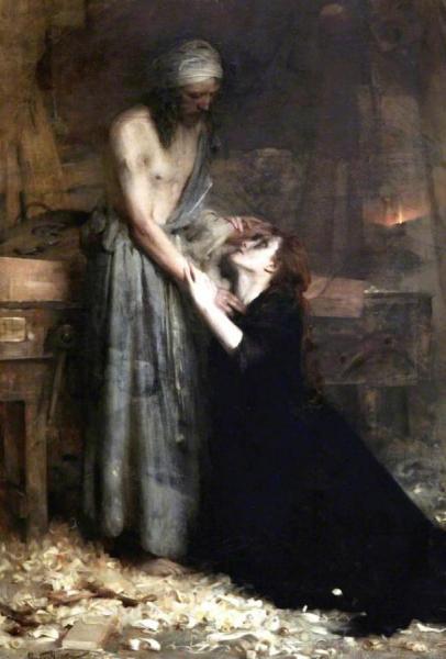 Arthur Hacker Christ And The Magdalene