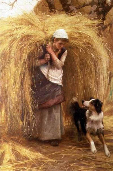 Returning From The Hayfield by Arthur Hacker