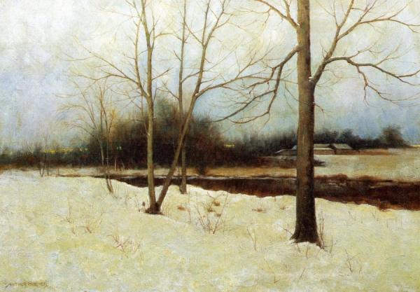 Arthur Hoeber Stream In Winter