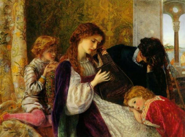 Arthur Hughes A Music Party