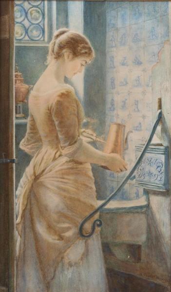 Arthur Hughes Below Stairs