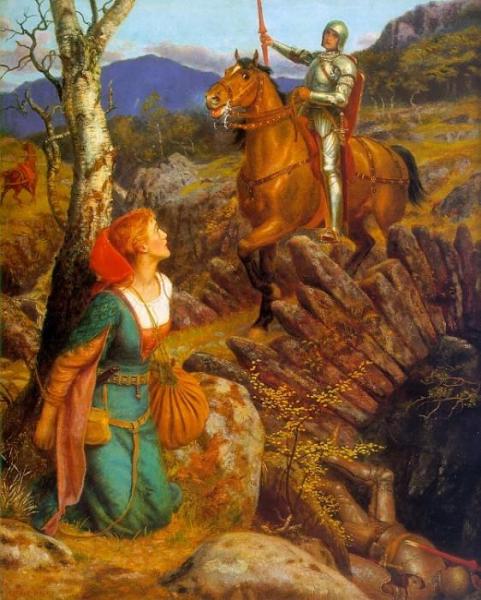 Arthur Hughes Overthrowing Of The Rusty Knight
