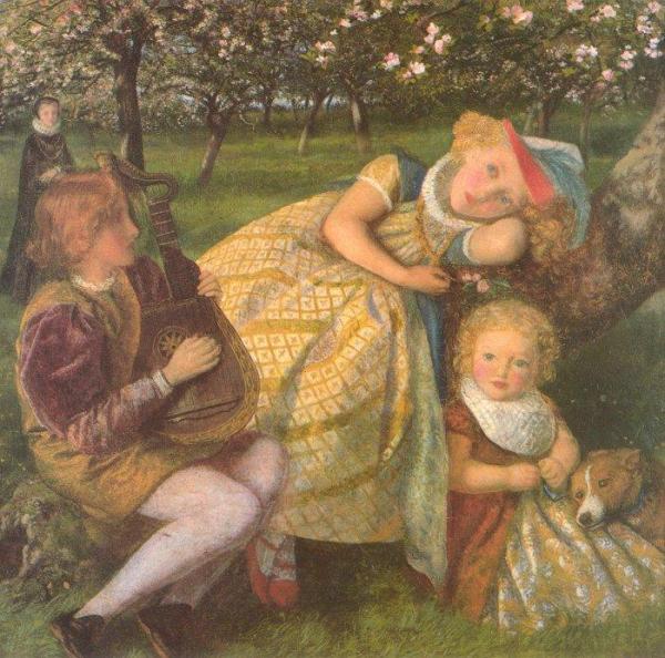 The King's Orchard (study) by Arthur Hughes