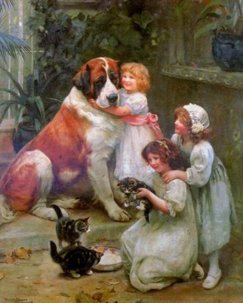 Family Favourites by Arthur John Elsley Oil Painting Reproductions