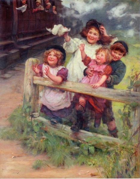 Home Again by Arthur John Elsley Oil Painting Reproductions