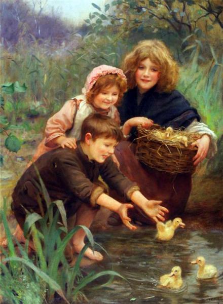 Learning To Swim by Arthur John Elsley