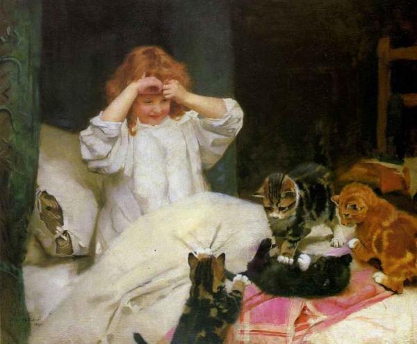 Play Time by Arthur John Elsley Oil Painting Reproductions