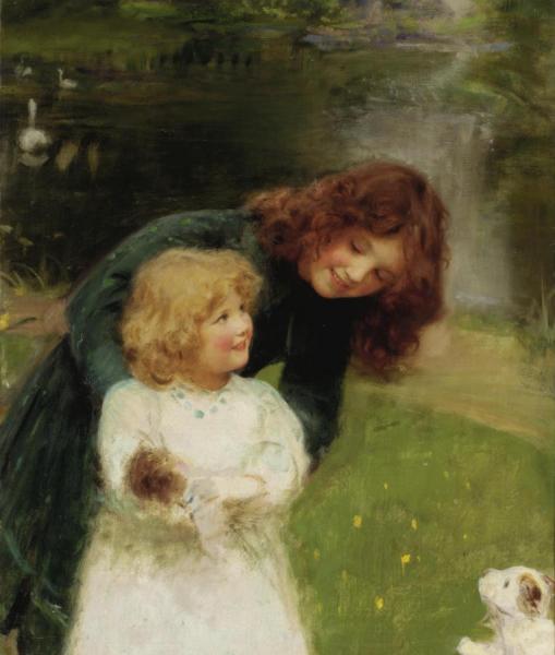 Arthur John Elsley Queenie And Marjorie