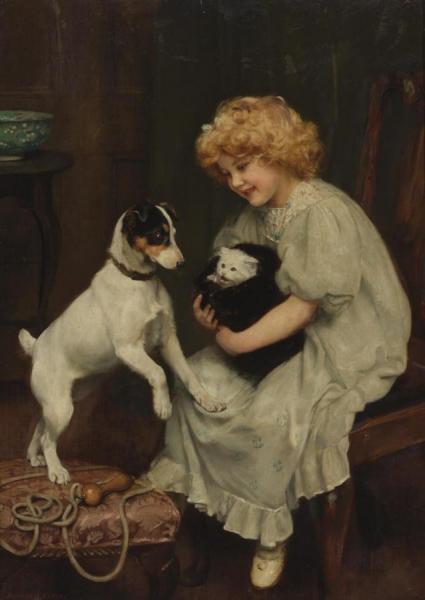 Safe Quarters by Arthur John Elsley Oil Painting Reproductions