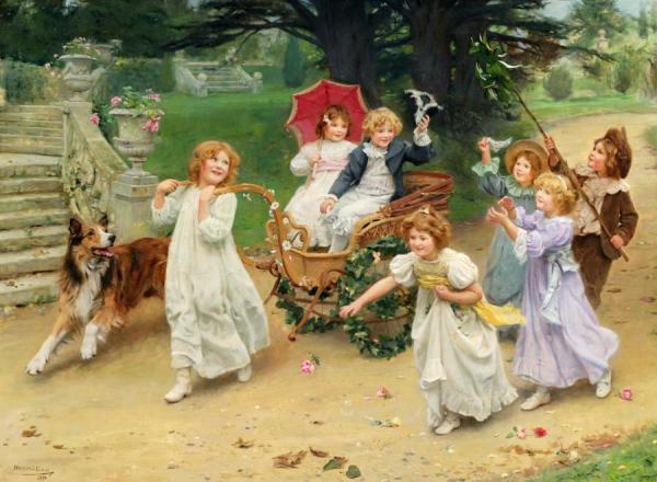 Arthur John Elsley The Happy Pair (a Royal Procession)