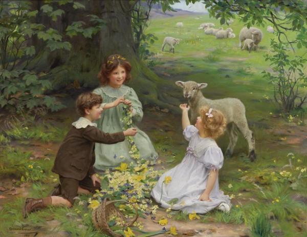 The Joy Of Spring by Arthur John Elsley Oil Painting Reproductions