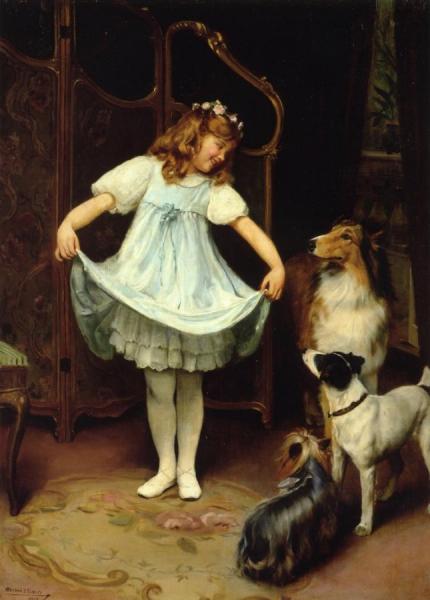 The New Dress by Arthur John Elsley Oil Painting Reproductions