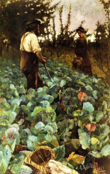 A Cabbage Garden by Arthur Melville Oil Painting Reproductions
