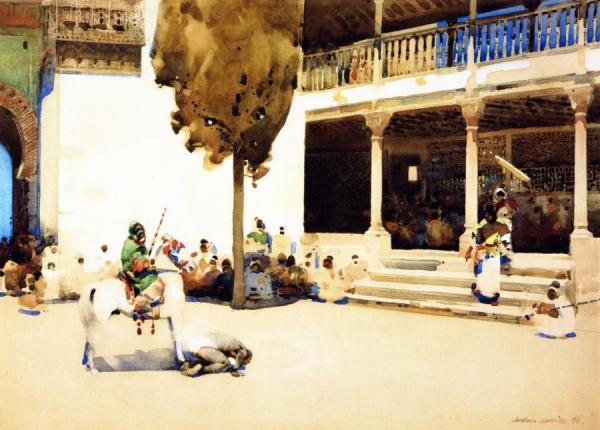 A Captured Spy by Arthur Melville Oil Painting Reproductions