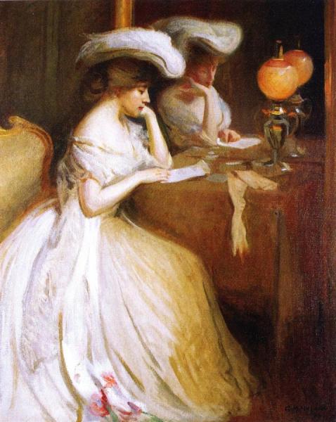 The Letter by Arthur Merton Hazard Oil Painting Reproductions