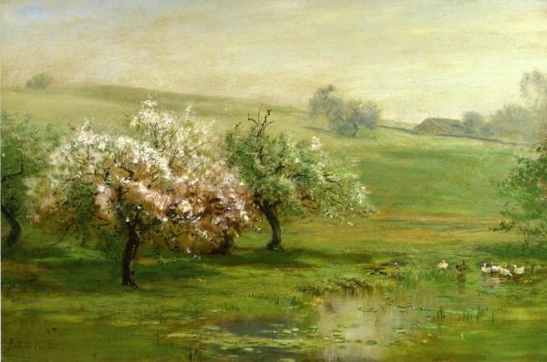 Blossoming Trees by Arthur Parton
