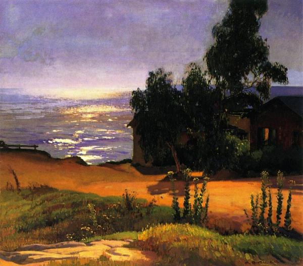 Oak Street, Laguna Beach by Arthur Rider