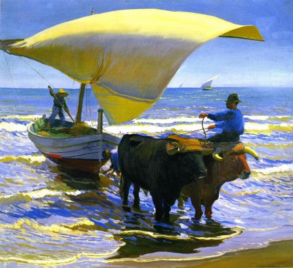 Spanish Boats by Arthur Rider