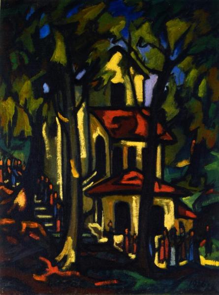 Procession, Madonna Of The Fountain by Arthur Segal