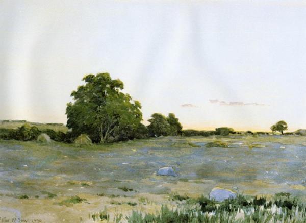 Arthur Wesley Dow Water Meadows At Sunset