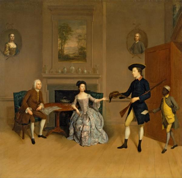 John Orde, His Wife Anne, And His Eldest Son William by Arthur William Devis