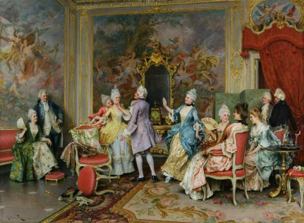 Arturo Ricci Palazzo Con Personaggi