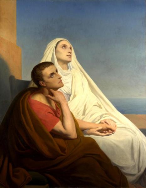 Saints Augustine And Monica by Ary Scheffer Oil Painting Reproductions