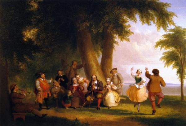 Dance On The Battery In The Presence Of Peter Stuyvesant by Asher Brown Durand