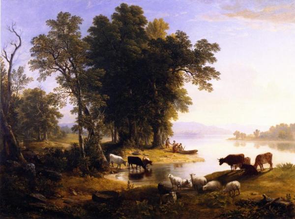 Asher Brown Durand Hudson River Looking Toward The Catskills