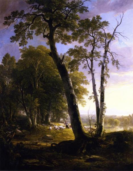 Landscape, Composition, Afternoon, In The Woods by Asher Brown Durand