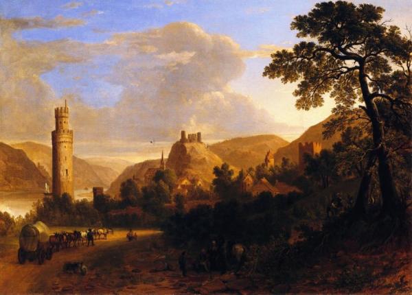 Asher Brown Durand Oerwesel On The Rhine
