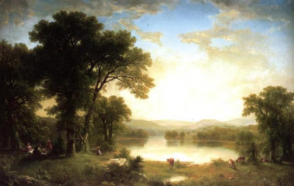 Asher Brown Durand Picnic In The Country