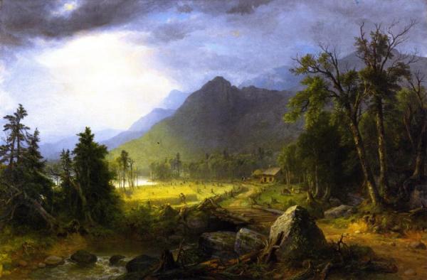 The First Harvest In The Wilderness by Asher Brown Durand