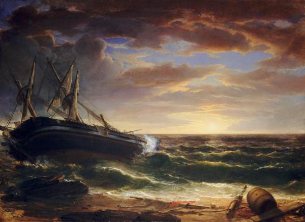 The Stranded Ship, 1844 by Asher Brown Durand