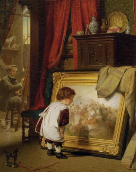 The Small Art Connoisseur by August Friedrich Siegert