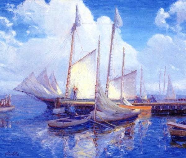 Wharf, Leonardtown, Maryland by August H. O. Rolle