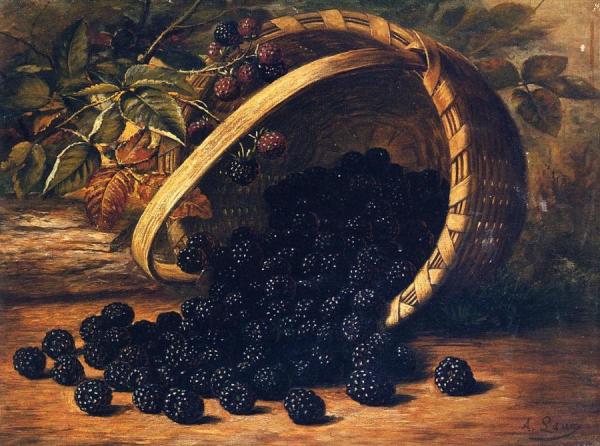 August Laux Blackberries In A Basket
