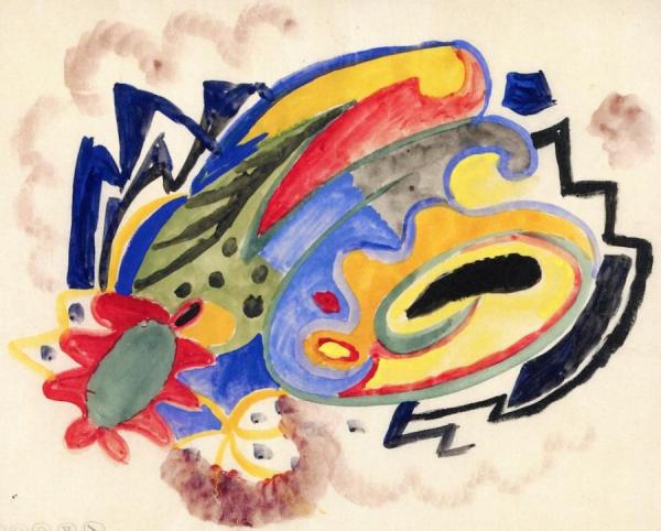 August Macke Abstract Pattern I