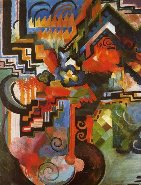 Colored Composition by August Macke