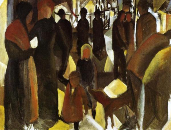 Leave-taking by August Macke