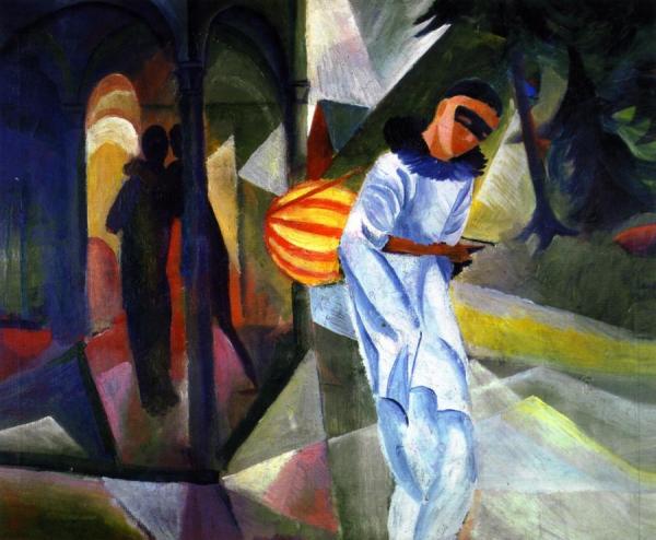 Pierrot by August Macke Oil Painting Reproductions