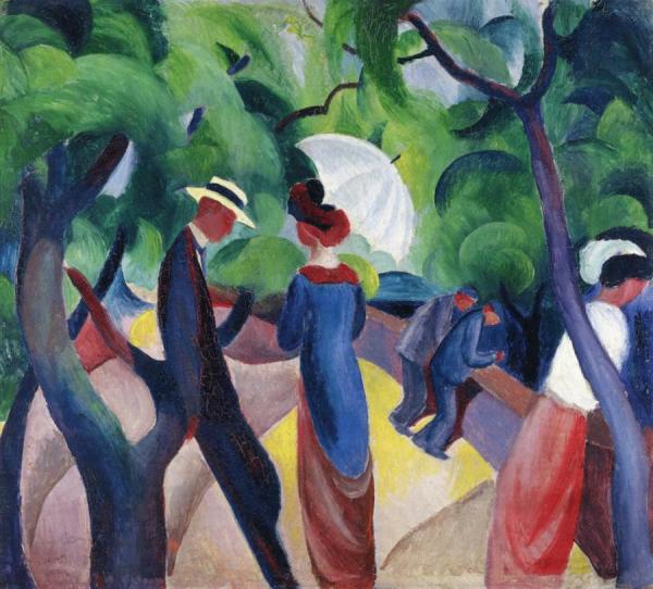 Promenade by August Macke Oil Painting Reproductions