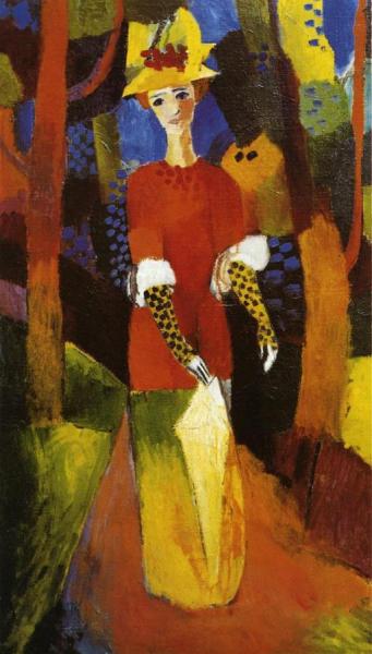 Woman In Park by August Macke